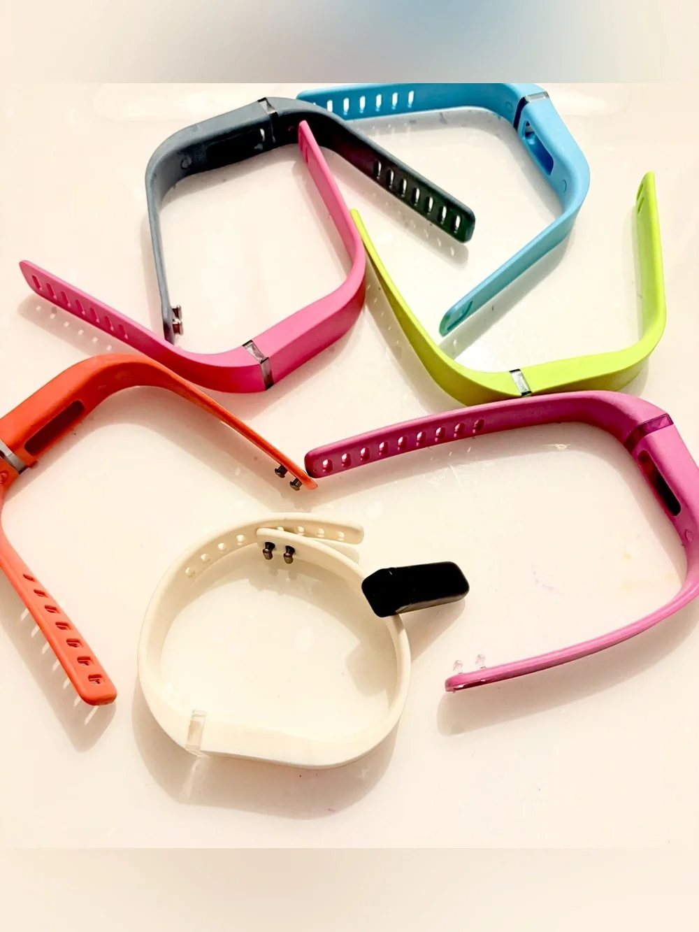 6 Replacement Silicone Bands for Fitness Tracker - Includes the Tracker